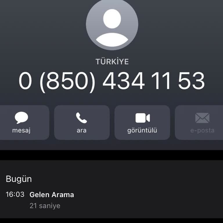 Ses Kopyalama Şüphesiyle Rahatsız Edici Arama