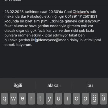 Olumsuz Hava Koşullarına Rağmen İptal Edilmeyen Etkinlik