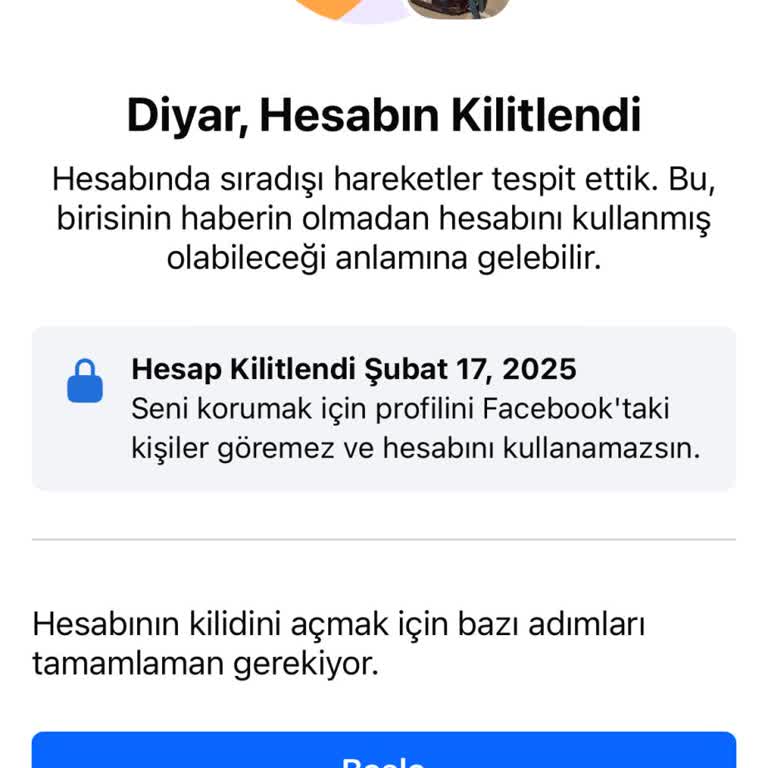 Facebook Hesabım Kilitlendi Kimlik Sorunu