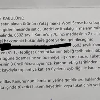 Yataş'tan Alınan Baza İle Süre Gelen Mağduriyet