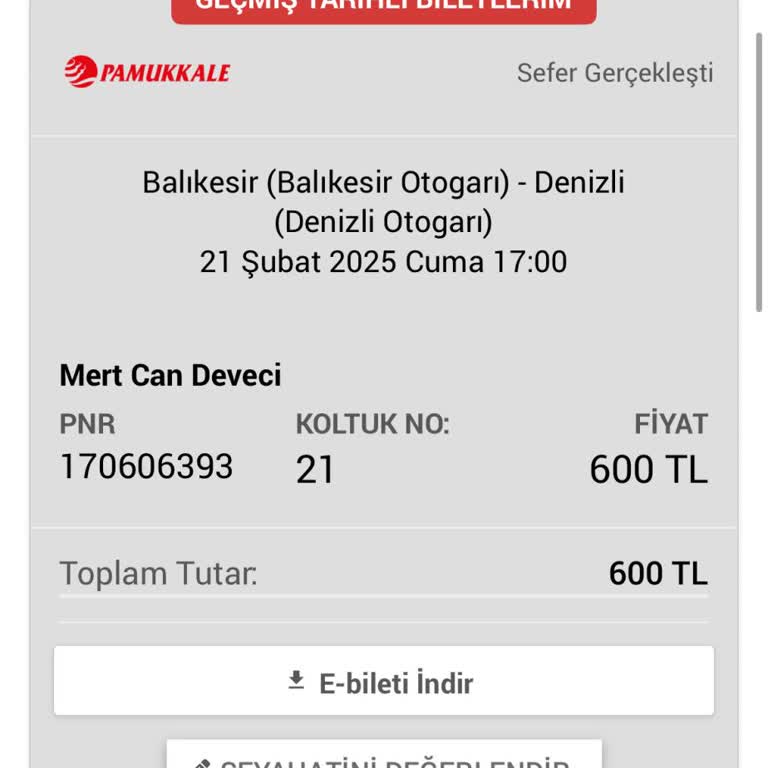 Pamukkale Turizm İle Gecikmeli Ve Sorunlu Yolculuk Deneyimi