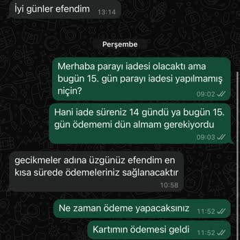 Bedrinxxl: Sipariş Ve İade Sürecinde Hayal Kırıklığı