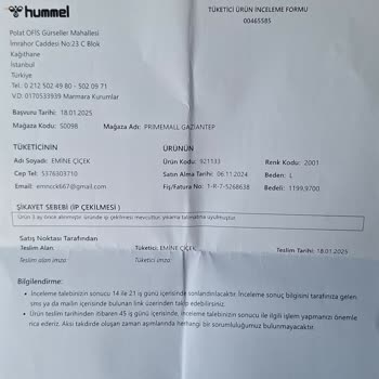 Hummel Eşofman Takımında Tüylenme Sorunu