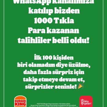 Burger King Çekilişinde Adil Olmayan Katılım Süreci