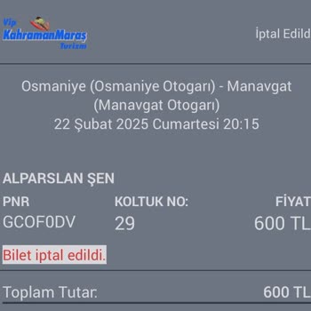 Obilet Bilet İptalinde Yanıltıcı Bilgi Ve İade Sorunu