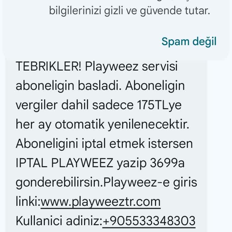İzinsiz Abonelik Ve Ücret İadesi Talebi