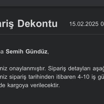 Kayıp Sipariş Ve İletişim Sorunu