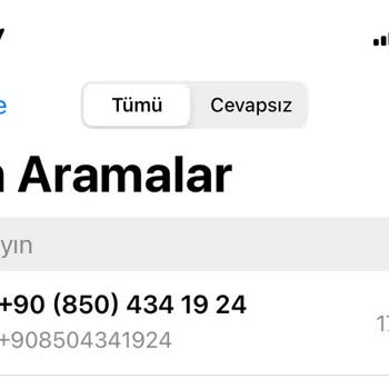 Bilinmeyen Numaradan Gelen Rahatsız Edici Çağrı