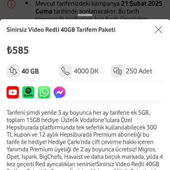 Vodafone Red Tarifesinde Avantaj Sorunları