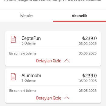 Onaysız Ceptefun Aboneliği Ve İade Sorunu