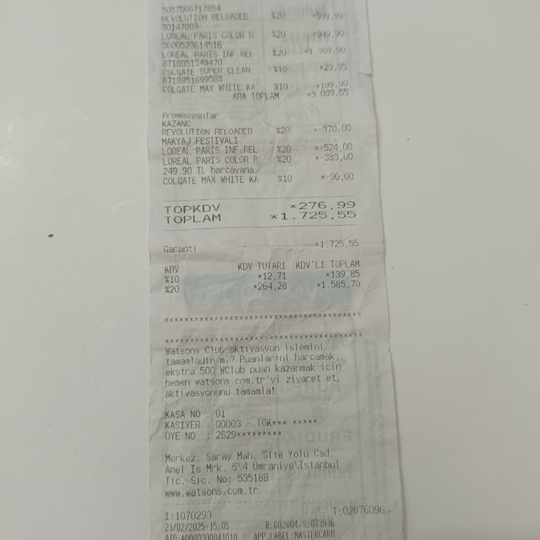 Watsons Mağazasında Değişim Sorunu