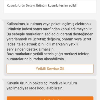 Bozuk Ürün Ve Yetersiz Müşteri Hizmeti
