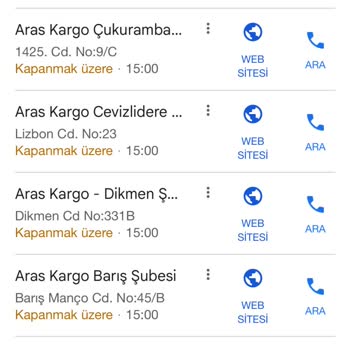 Aras Kargo'nun Yanlış Saat Bilgisi Mağduriyeti