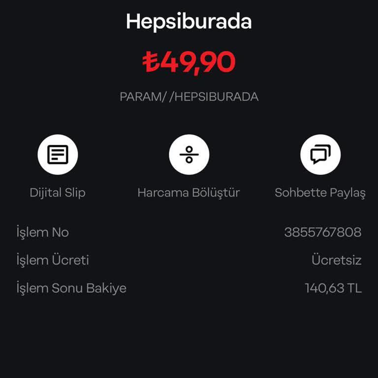 Hepsiburada Hesabımdan Bilgim Dışında Para Kesildi