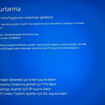 Bilgisayar Kurulumunda Yaşanan Sorunlar Ve Mavi Ekran Hataları
