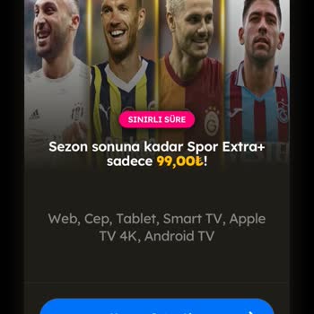 Spor Ekstra Paketinde Süper Lig Maçları Yok