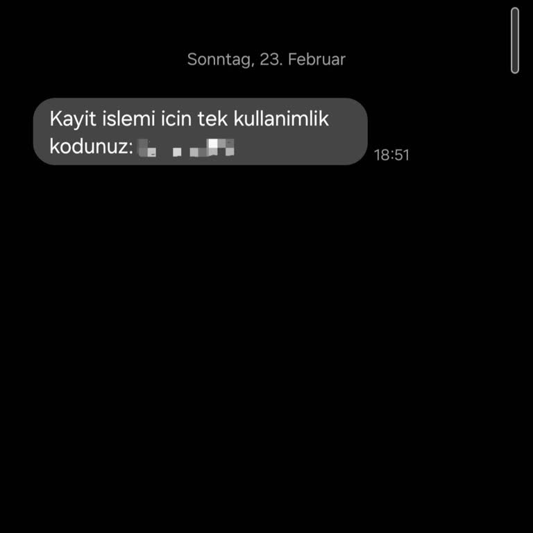 Bilinmeyen Numaradan Gelen Şüpheli Kod Mesajı