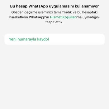 WhatsApp Hesabım Kapalı Kaldı İşlerim Aksıyor