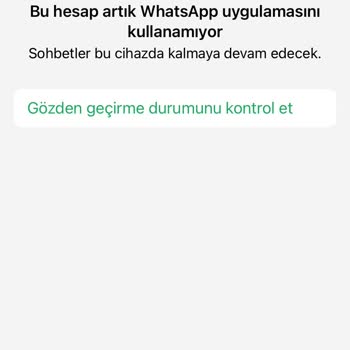 WhatsApp Hesabım Haksız Yere Engellendi