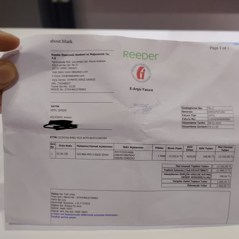 Reeder Mağazasında Seri Numarası Ve Üslup Sorunu