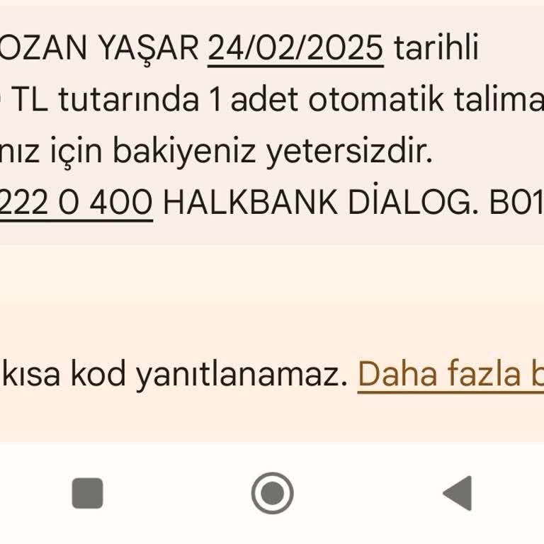 Halkbank'ta İstenmeyen Otomatik Ödeme Talimatı Sorunu
