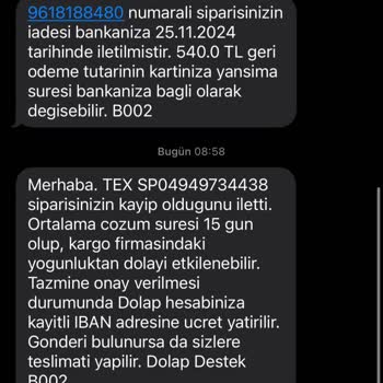 Kayıp Kargo Ve Eksik İade Sorunu