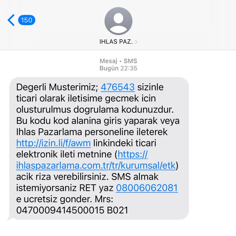 İstenmeyen Onay Mesajı Ve Kişisel Veri İhlali