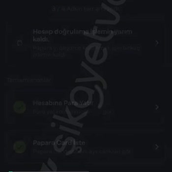 Hesabımı Doğrulayamıyorum Sayın Papara!