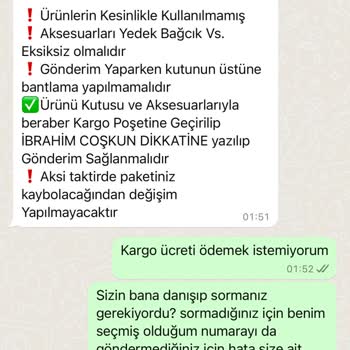 Yanlış Numara Gönderimi Ve Ekstra Kargo Ücreti Sorunu