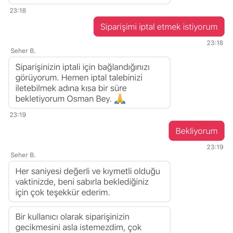 Yemek Siparişi Teslimatında Yaşanan Gecikme