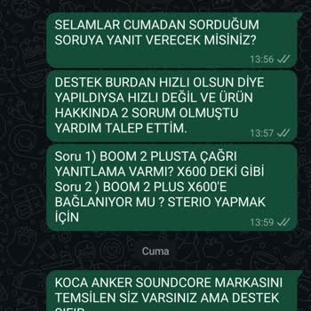 Soundcore Boom 2 Plus: Teknik Destek Hayal Kırıklığı