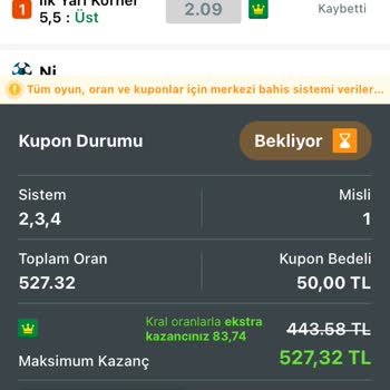 Bahis Kazancının Haksız Değişimi