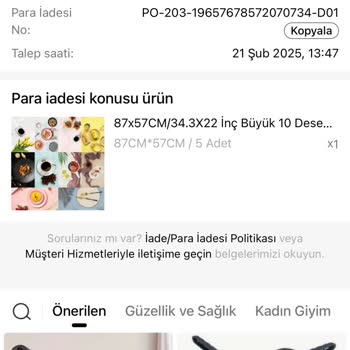 Eksik Ürün Ve İletişim Sorunu
