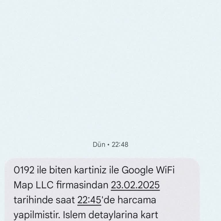 İzinsiz Kart Harcaması Şoku
