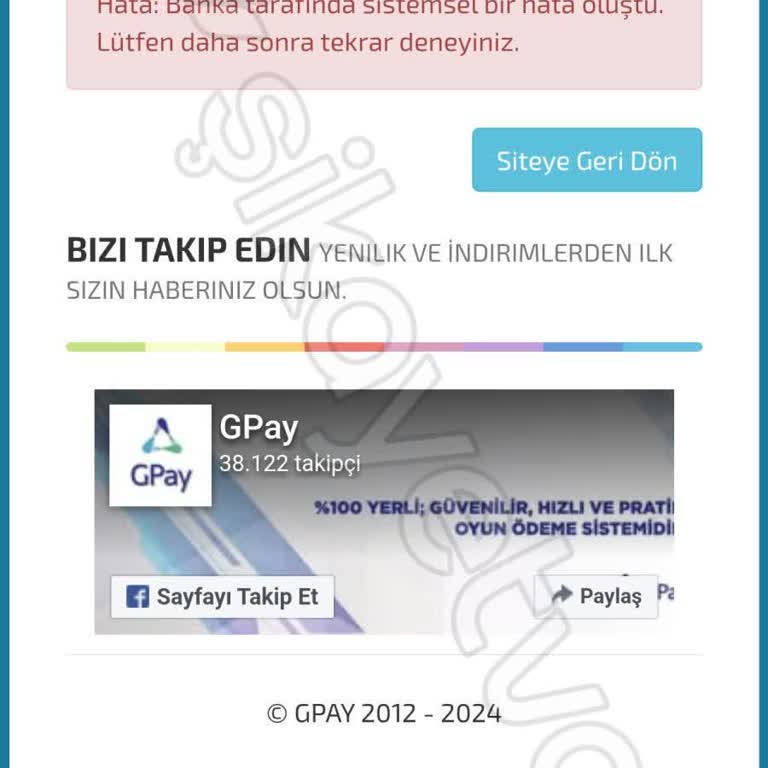 İninal Kart İle Midasbuy Alışverişinde Sürekli Hata