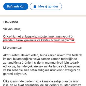 Best Perfume Defolu Ürün Gönderdi