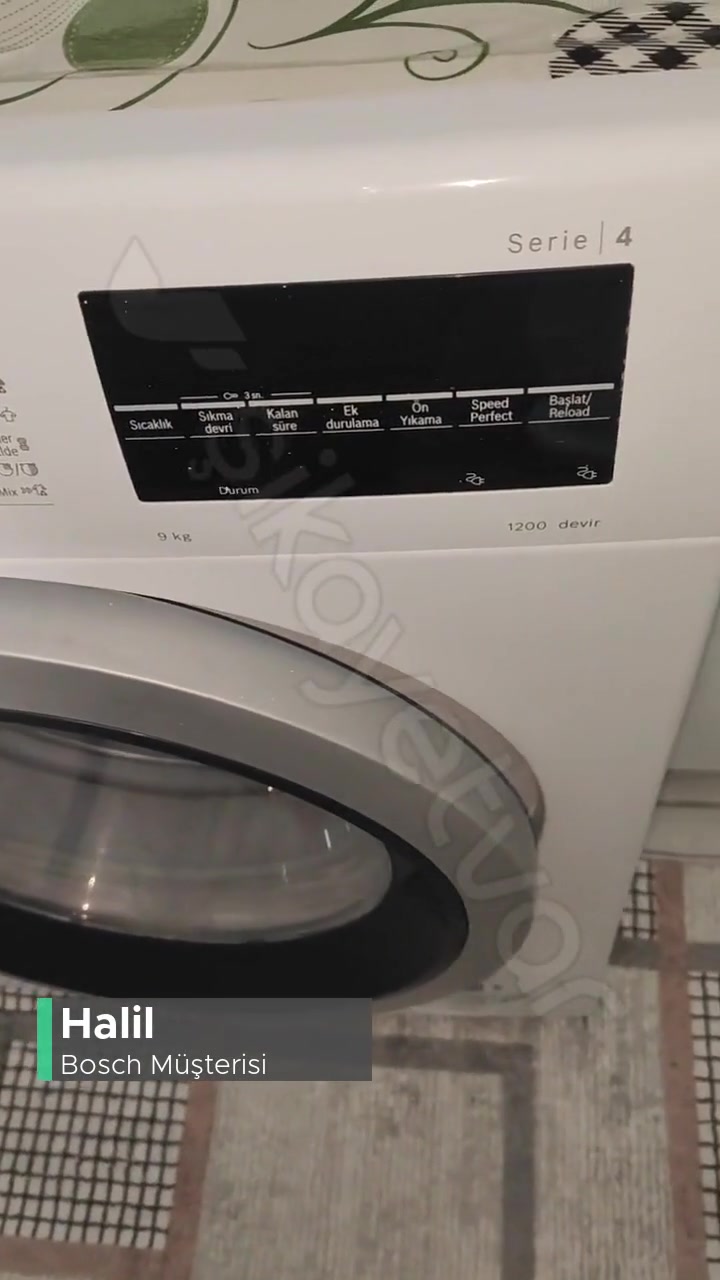 Garantili Bosch 4 Serisi WAU24T90TR Çamaşır Makinesi Servis Sorunu videonun kapak resmi