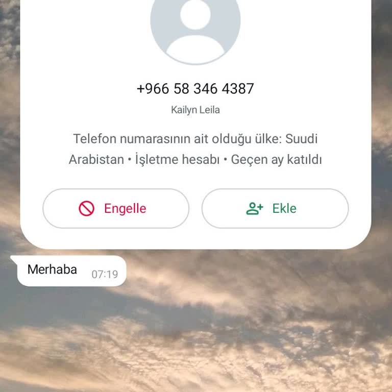 Bilinmeyen Numaradan Gelen Mesaj Ve Güvenlik Endişesi