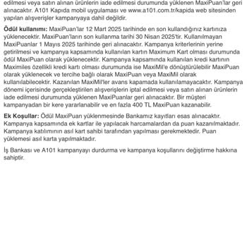 İş Bankası Maximum Kampanyasında Puan Sorunu
