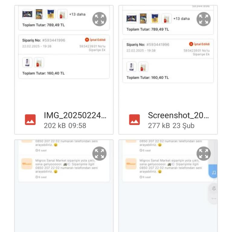 Migros Sanal Market Sipariş İptali Ve İade Sorunu