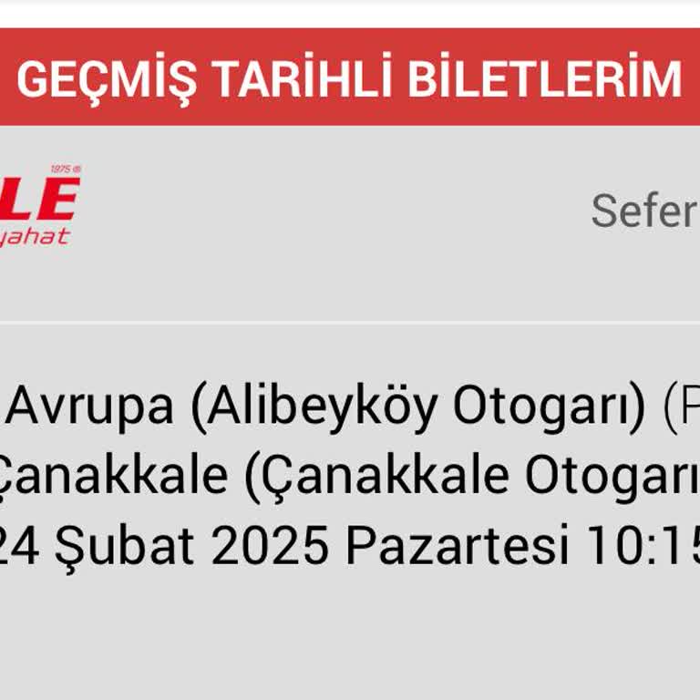 Erken Kalkış Nedeniyle Mağduriyet Yaşadım