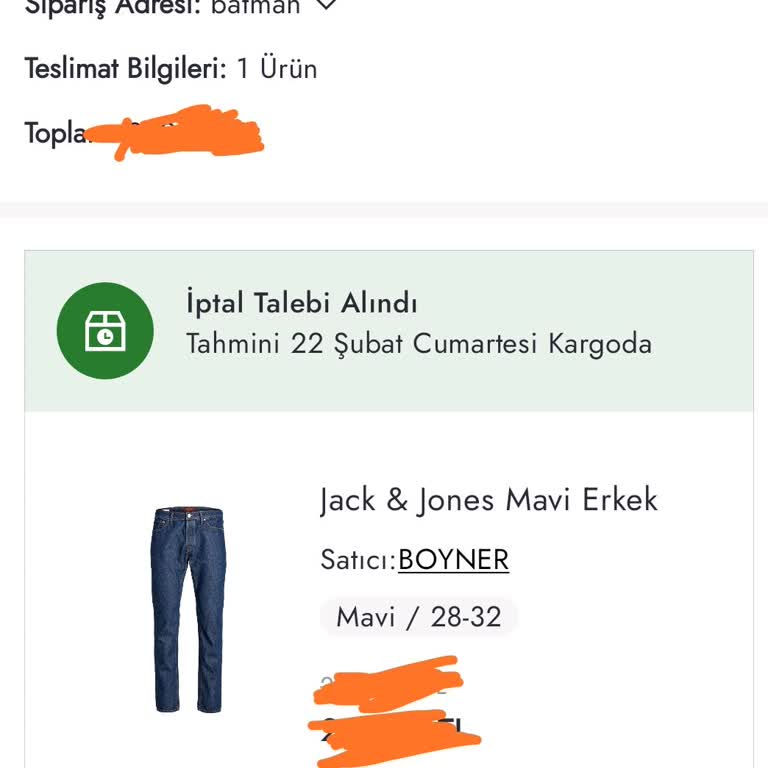 Kalite Kontrol Sorunu Ve Sipariş İptali