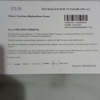 FLO'dan Aldığım Botun Tabanı Parçalandı, Mağduriyetim Giderilmiyor!
