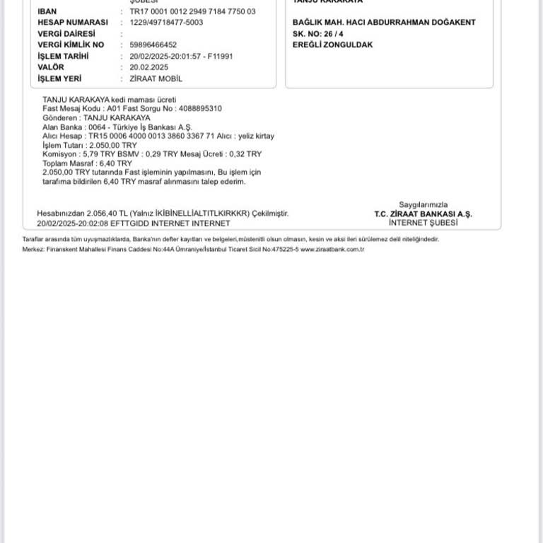 EFT İle Ödeme Sonrası İletişimsizlik