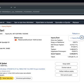 Faturasız Monitör Mağduriyeti: İade Çıkmazı