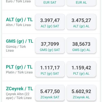 Gümüş Makas Aralığındaki Artış
