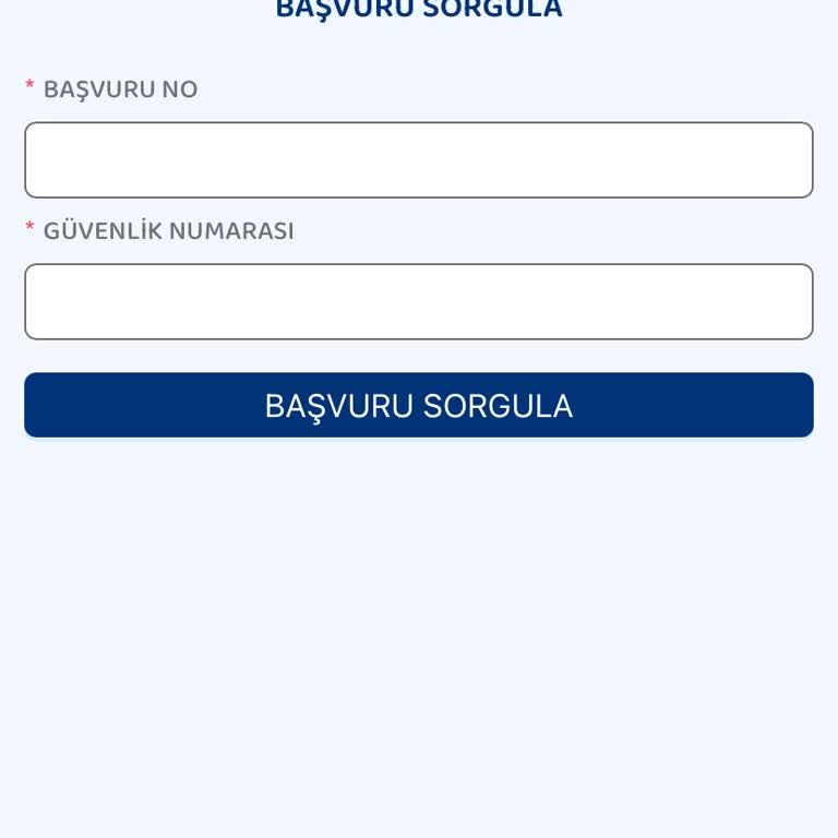 Başvuru Sonuçlarına Erişemiyorum!