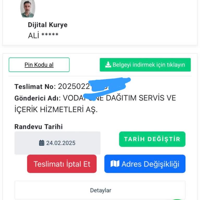 Vodafone Dijital Kurye Hizmetinde Büyük Hayal Kırıklığı