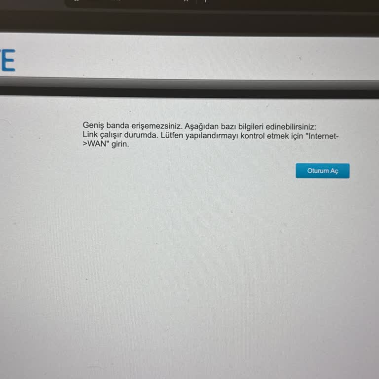 Turkcell Superonline'da Geniş Bant Erişim Sorunu