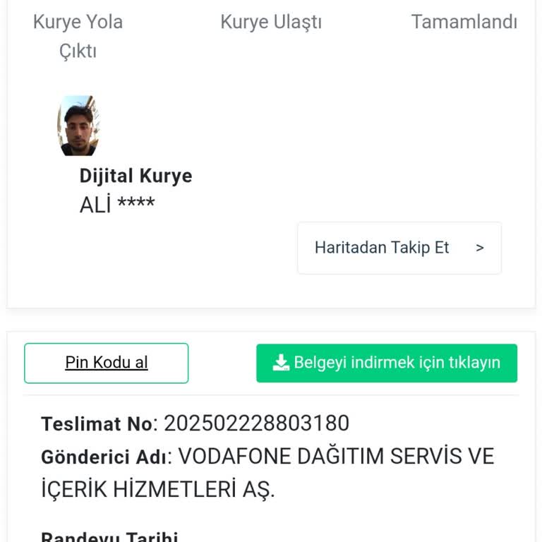 Kurye Hizmetinde Saygısız Davranış